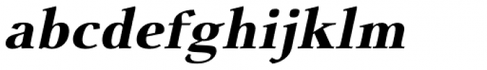 Visage Black Oblique Font LOWERCASE