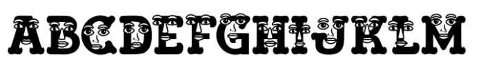 Visage Face Two Font UPPERCASE