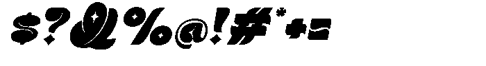 Viscous Italic Font OTHER CHARS