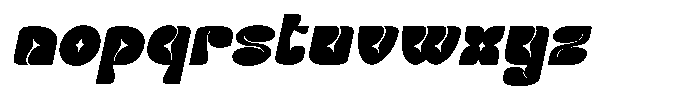 Viscous Italic Font LOWERCASE