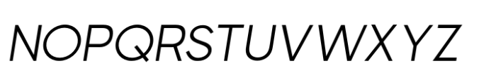 Visia Pro Italic Font UPPERCASE