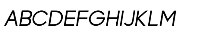 Visia Pro Semi Bold Italic Font UPPERCASE
