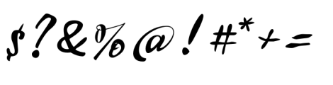 Visible Script Font OTHER CHARS