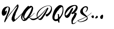 Visible Script Font UPPERCASE