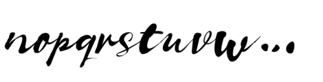 Visible Script Font LOWERCASE
