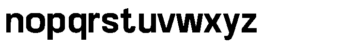 Visionaries Bold Font LOWERCASE