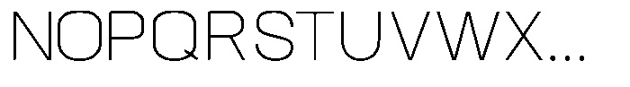 Visionaries Thin Font UPPERCASE
