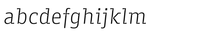Viska Serif Light Italic FONT