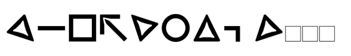 Viska Symbols Bold Font LOWERCASE