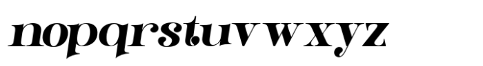 Visoria Italic Font LOWERCASE
