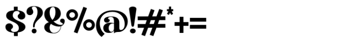 Visoria Regular Font OTHER CHARS