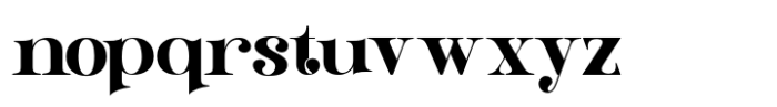 Visoria Regular Font LOWERCASE
