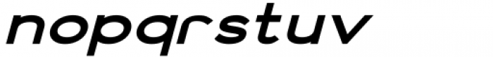 Vista Nordic Black Italic Font LOWERCASE