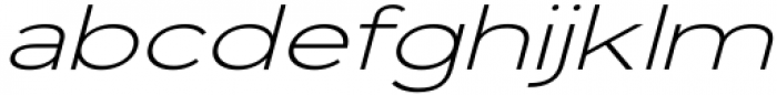 Vista Nordic Light Italic Font LOWERCASE