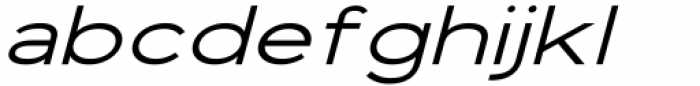 Vista Nordic Medium Italic Font LOWERCASE