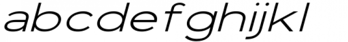 Vista Nordic Normal Italic Font LOWERCASE