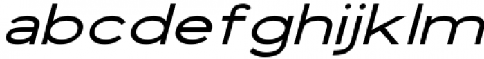 Vista Nordic Semi Bold Italic Font LOWERCASE