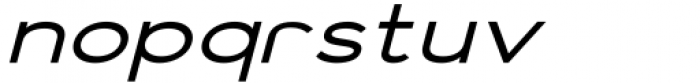 Vista Nordic Semi Bold Italic Font LOWERCASE