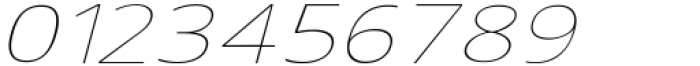 Vista Nordic Thin Italic Font OTHER CHARS
