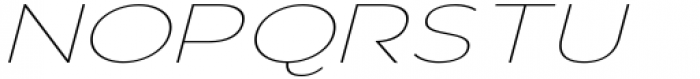 Vista Nordic Thin Italic Font UPPERCASE
