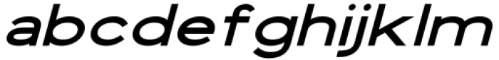 Vista Nordic Ultra Bold Italic Font LOWERCASE