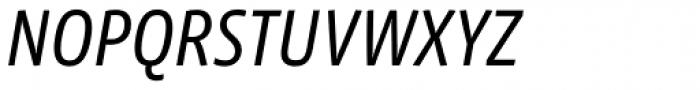 Vista Sans Narrow Book Italic Font UPPERCASE