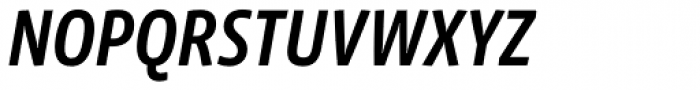 Vista Sans Narrow Medium Italic Font UPPERCASE