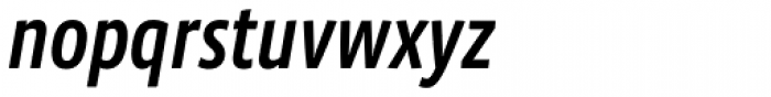 Vista Sans Narrow Medium Italic Font LOWERCASE