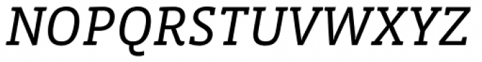 Vista Slab Book Italic Font UPPERCASE