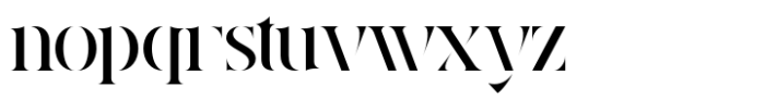 Vistera Font LOWERCASE