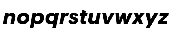 Visuelt Pro Black Italic Font LOWERCASE