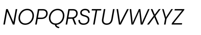 Visuelt Pro Light Italic Font UPPERCASE