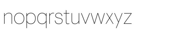 Visuelt Pro Thin Font LOWERCASE