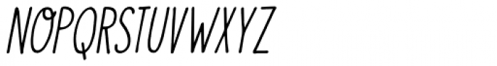 Visum Italic Font LOWERCASE