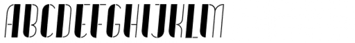 Vitacura Stencil Oblique Font LOWERCASE