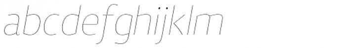 Vitali Neue ExtraLight Italic Font LOWERCASE