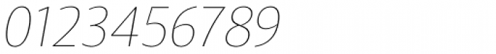 Vitali Neue Thin italic Font OTHER CHARS
