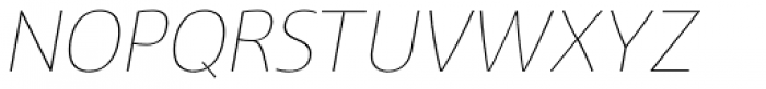 Vitali Neue Thin italic Font UPPERCASE