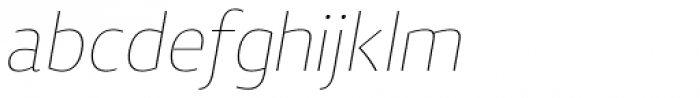 Vitali Neue Thin italic Font LOWERCASE
