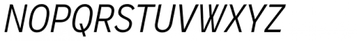 Vito Condensed Italic Font UPPERCASE