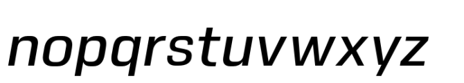 Vitro Medium Italic Font LOWERCASE