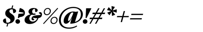 Vitruv Headline Black Italic Font OTHER CHARS