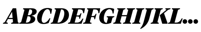 Vitruv Headline Black Italic Font