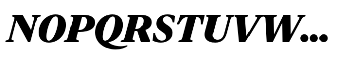 Vitruv Headline Black Italic Font UPPERCASE