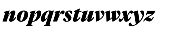 Vitruv Headline Black Italic Font LOWERCASE