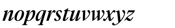 Vitruv Headline Medium Italic Font LOWERCASE