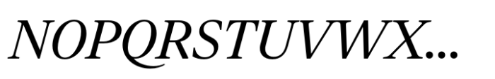 Vitruv Headline Regular Italic Font UPPERCASE