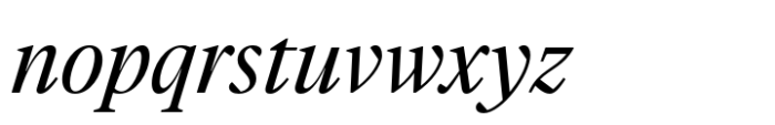 Vitruv Headline Regular Italic Font LOWERCASE