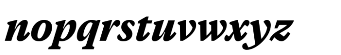 Vitruv Text Black Italic Font LOWERCASE