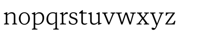 Vitruv Text Light Font LOWERCASE